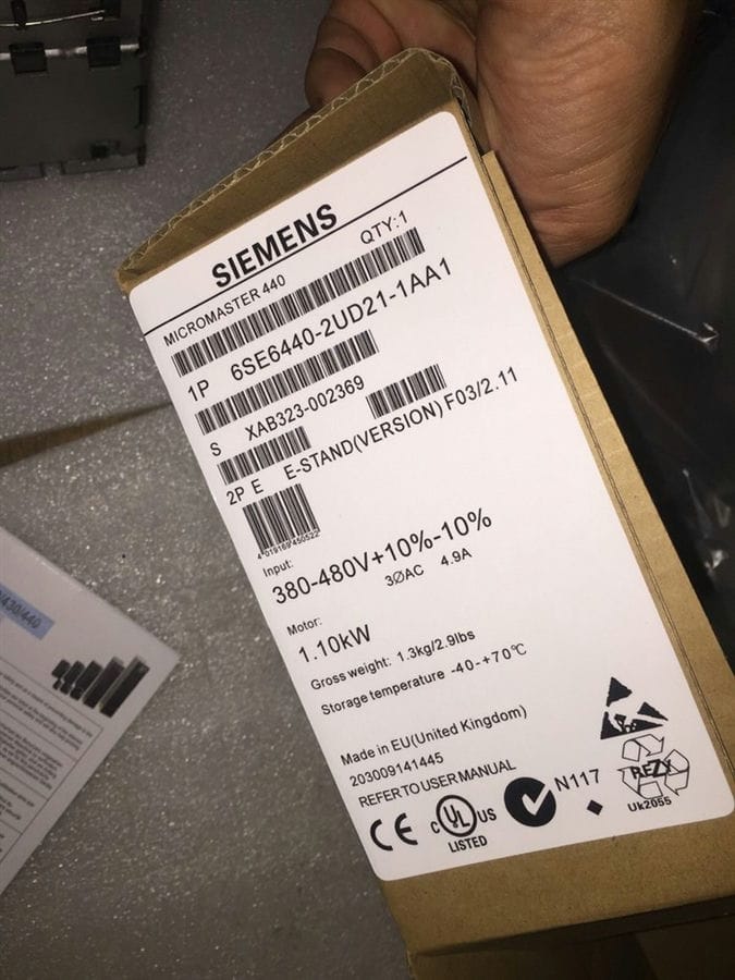 Модуль Siemens 6SE6440-2UD21-1AA1