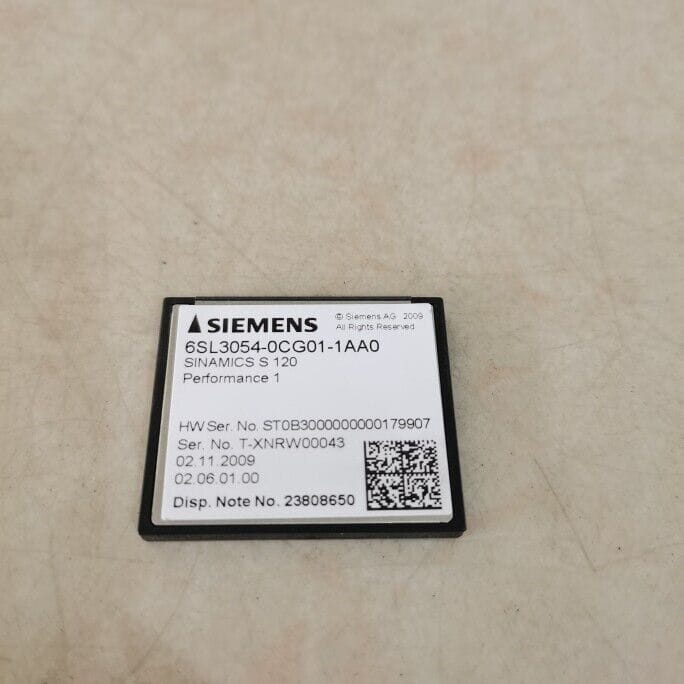 Модуль Siemens 6SL3054-0CG01-1AA0