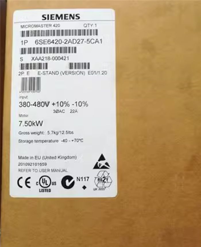 Модуль Siemens 6SE6 420-2AD27-5CA1 6SE6420-2AD27-5CA1