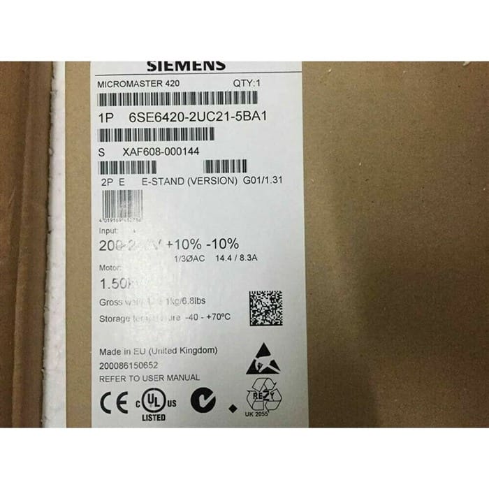 Модуль Siemens 6SE6420-2UC21-5BA1