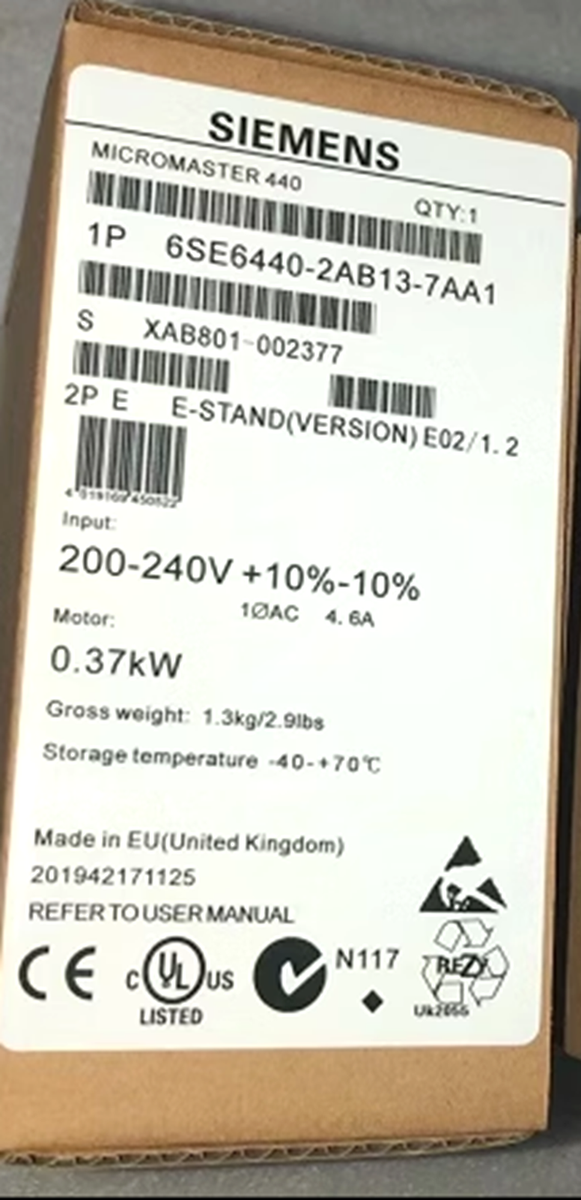 Модуль SIEMENS 6SE6440-2AB13-7AA1 6SE6 440-2AB13-7AA1