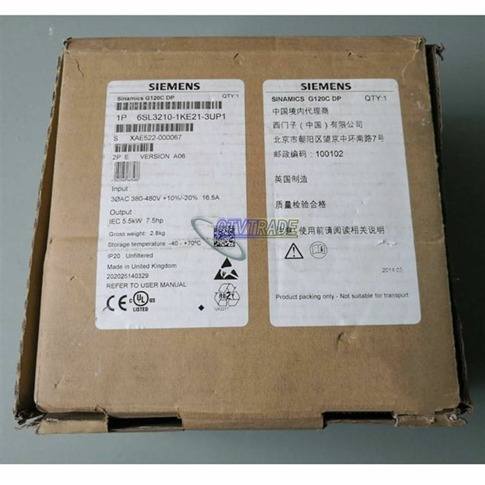 Модуль Siemens 6SL3210-1KE21-3UP1