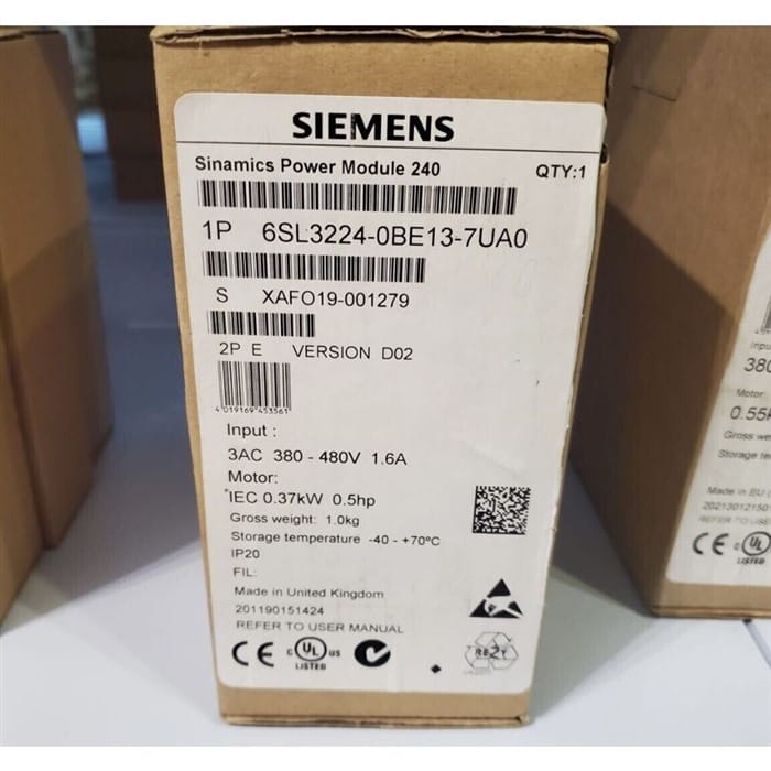 Модуль Siemens 6SL3224-0BE13-7UA0