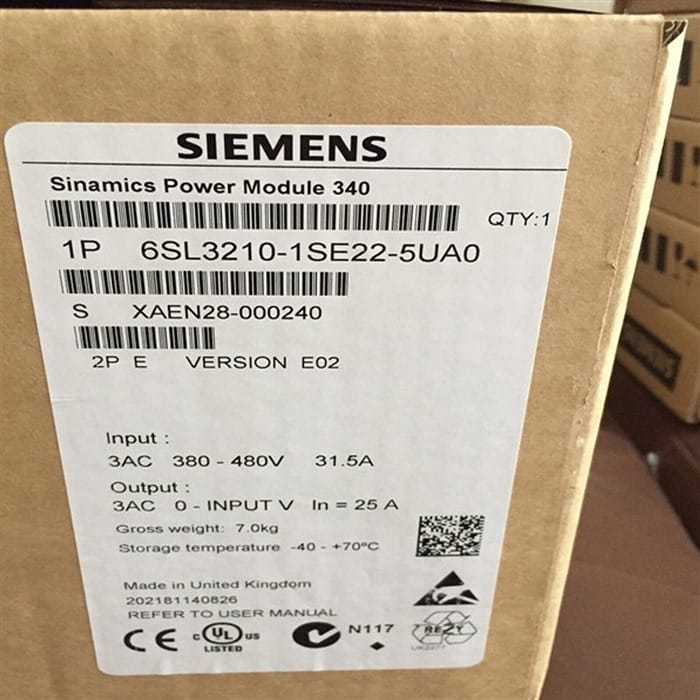 Модуль SIEMENS 6SL3210-1SE22-5UA0