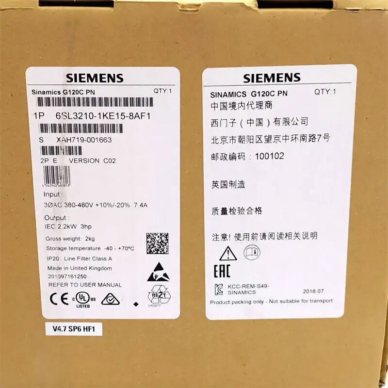 Модуль SIEMENS 6SL3 210-1KE15-8AF1