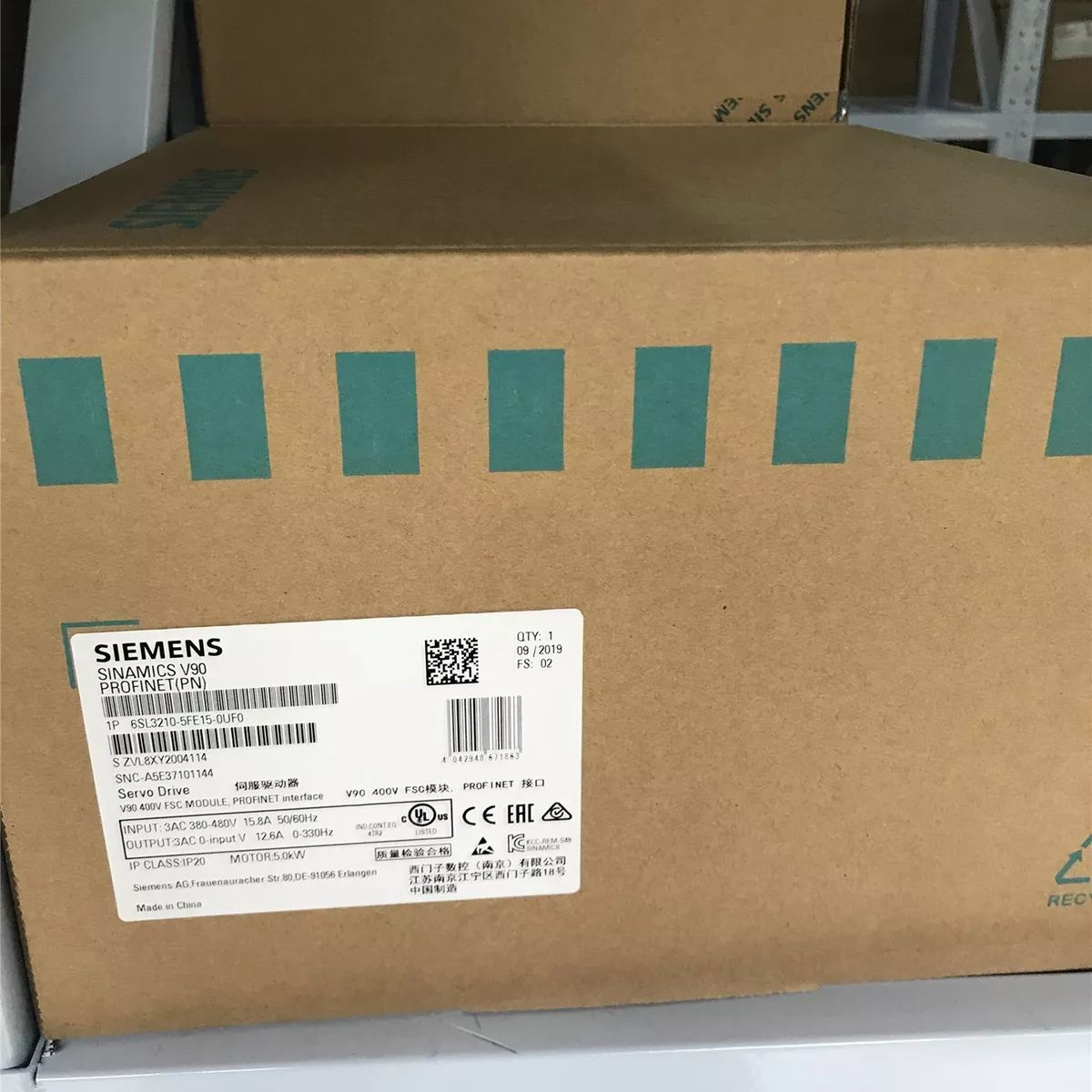 Модуль Siemens 6SL3210-5FE15-0UF0 6SL3 210-5FE15-0UF0