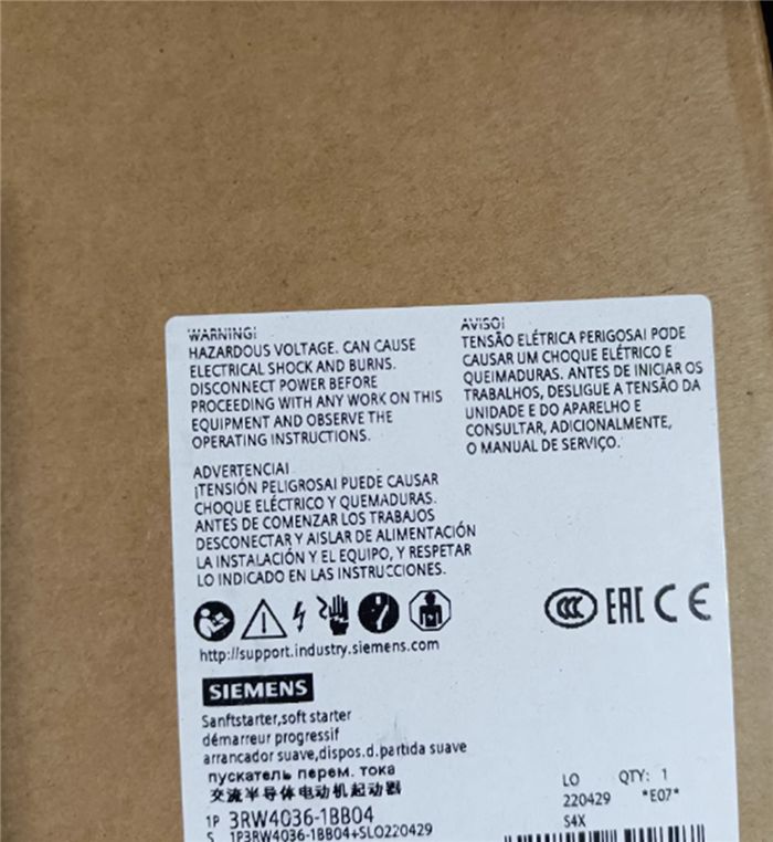 Модуль Siemens standard application 3RW4036-1BB04 soft starter