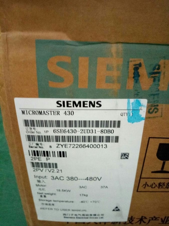 Модуль Siemens 6SE6430-2UD31-8DB0