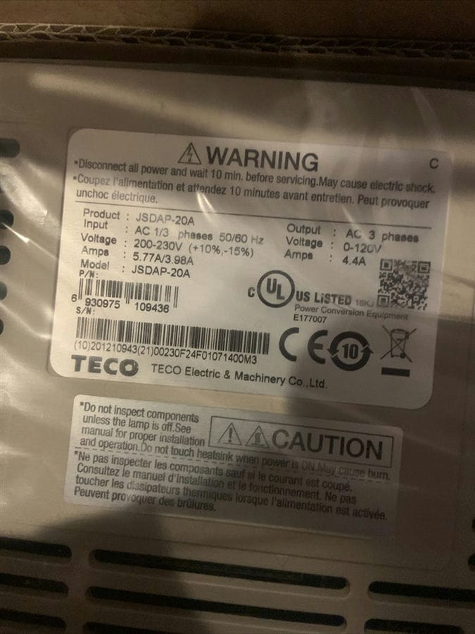 Модуль Teco AC Servo pack