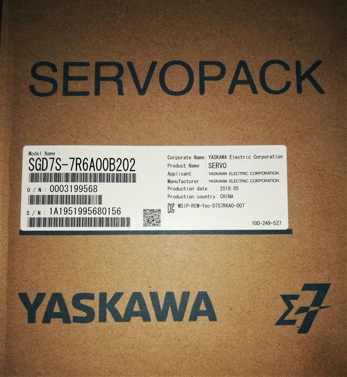 Модуль YASKAWA SGD7S-7R6A00B202 AC Servo Drive SGD7S7R6A00B202