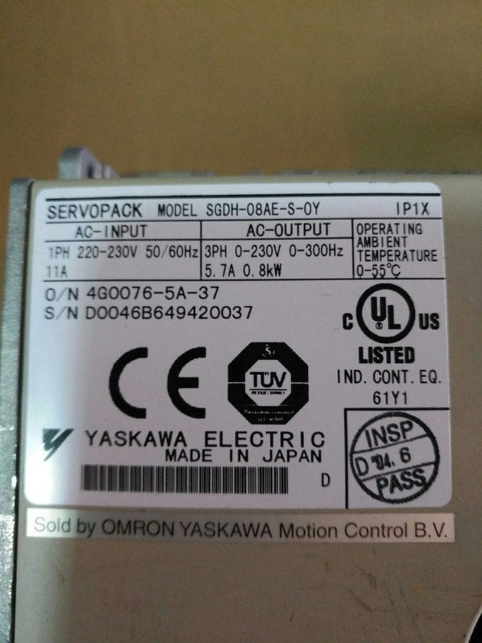 Модуль Yaskawa SGDH-08AE-S-OY