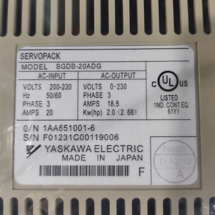 Модуль YASKAWA SGDB-20ADG