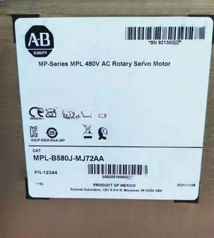 Модуль Allen-Bradley MPL-B580J-MJ72AA