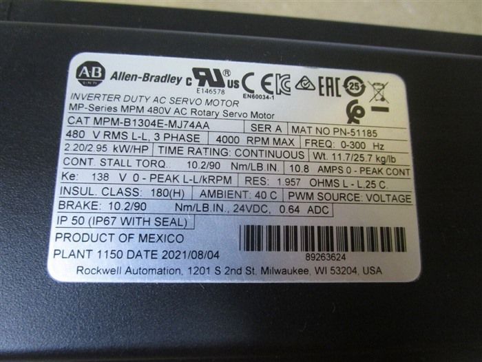 Модуль Allen-Bradley MPM-B1304E-MJ74AA