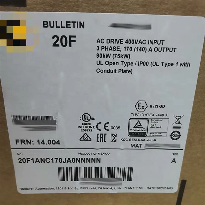 Модуль Allen-Bradley 20F1ANC170JA0NNNNN