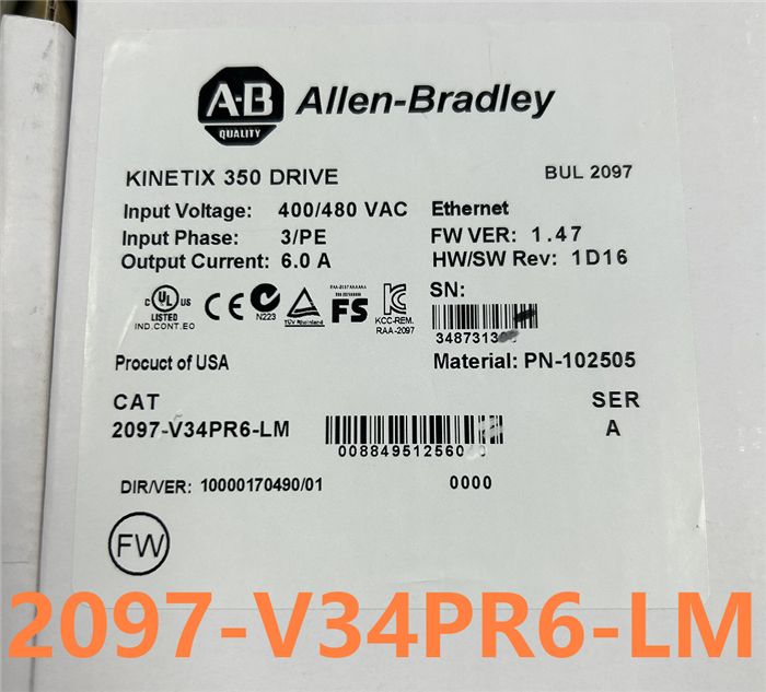 Модуль Allen-Bradley 2097-V34PR6-LM