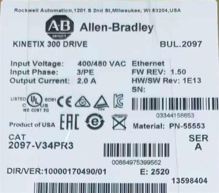 Модуль Allen-Bradley 2097-V34PR3