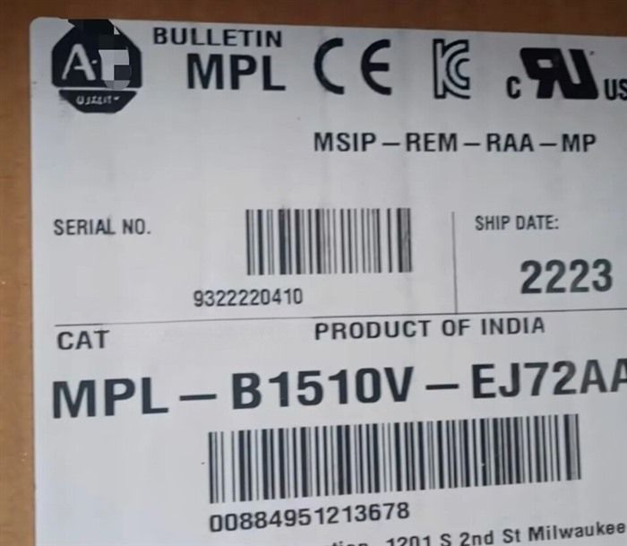 Модуль Allen-Bradley MPL-B1510V-EJ72AA