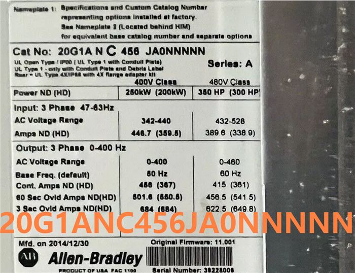 Модуль Allen-Bradley 20G1ANC456JA0NNNNN