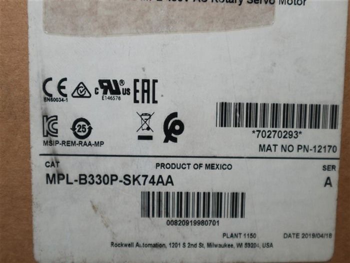 Модуль Allen-Bradley MPL-B330P-SK74AA