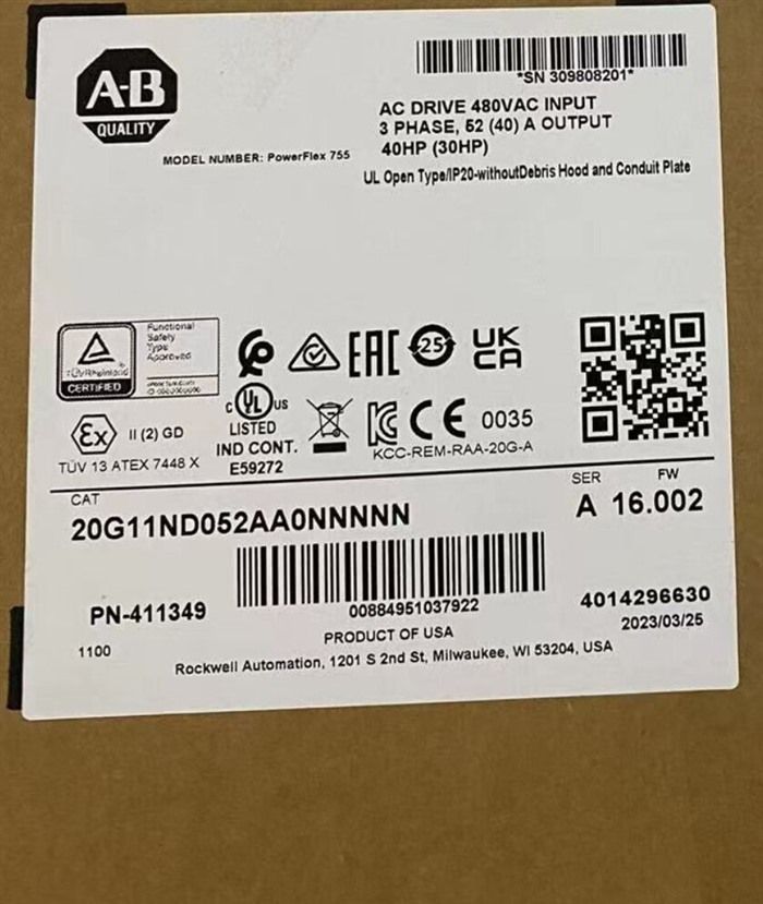 Модуль Allen-Bradley 20G11ND052AA0NNNNN
