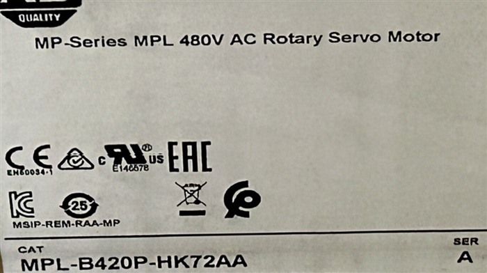 Модуль Allen-Bradley MPL-B420P-HK72AA