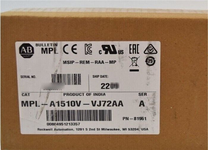 Модуль Allen-Bradley MPL-A1510V-VJ72AA