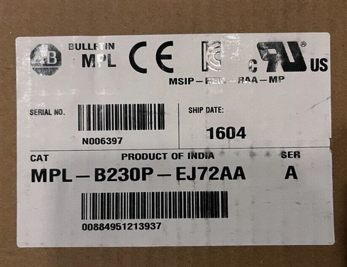 Модуль Allen Bradley MPL-B230P-EJ72AA