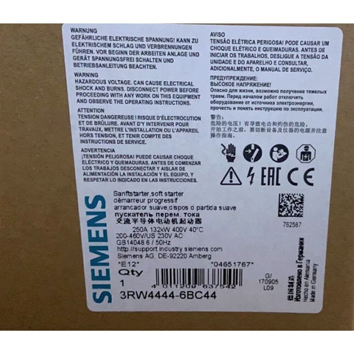 Модуль Siemens 3RW4444-6BC44