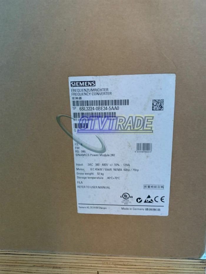 Модуль Siemens 6SL3224-0BE34-5AA0 6SL3 224-0BE34-5AA0