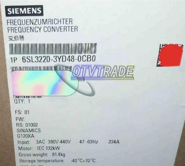 Модуль Siemens Inverter 6SL3220-3YD48-0CB0 6SL3 220-3YD48-0CB0