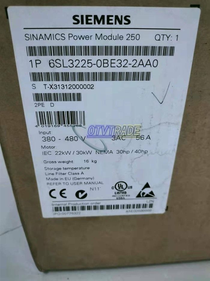 Модуль SIEMENS 6SL3225-0BE32-2AA0 PLC 6SL3 225-0BE32-2AA0