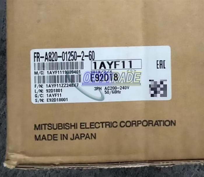 Модуль MITSUBISHI INVERTER FR-A820-01250-2-60