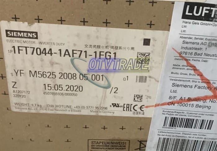 Модуль Siemens Servo Motor 1FT7044-1AF71-1FG1 1FT7 044-1AF71-1FG1