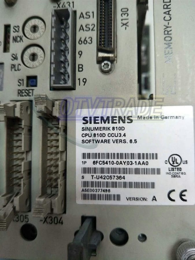 Модуль Siemens 6FC5410-0AY03-1AA0 CPU810D CCU3.4