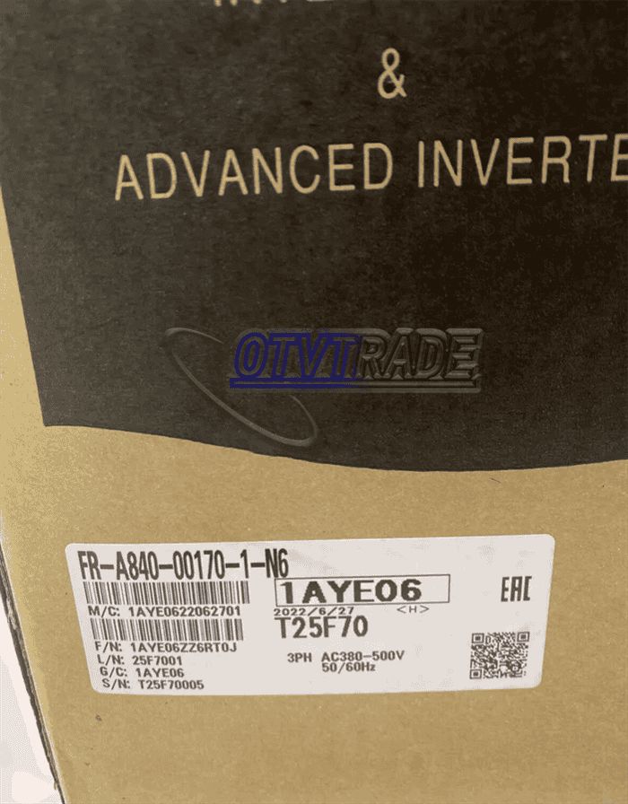 Модуль Mitsubishi FR-A840-00170-1-N6 Inverter Drive 7.5 HP A800 480V 3PH 22.5A