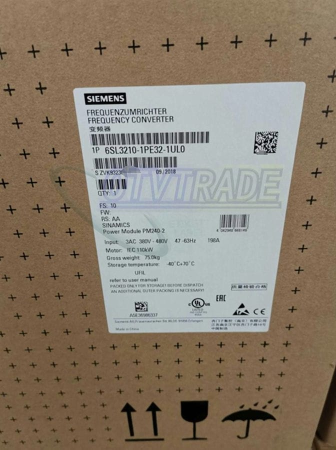 Модуль SIEMENS POWER 6SL3210-1PE32-1UL0 6SL3 210-1PE32-1UL0