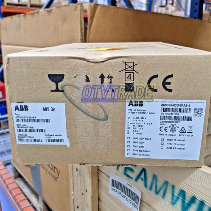 Модуль ACS320-03U-08A8-4 ABB Driver 480V 5HP 8A 3-phase In Box