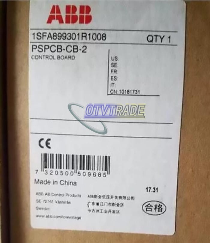 Модуль ABB SOFT STARTER CONTROL BOARD PSPCB-CB-2 1SFA899301R1008