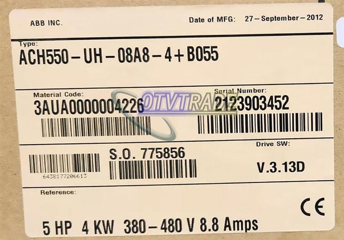 Модуль ABB INVERTER ACH550-UH-08A8-4+B055