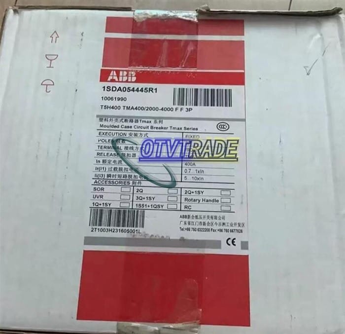 Модуль ABB Circuit Breaker T5H400 TMA400/2000-4000 F F 3P 1SDA054445R1