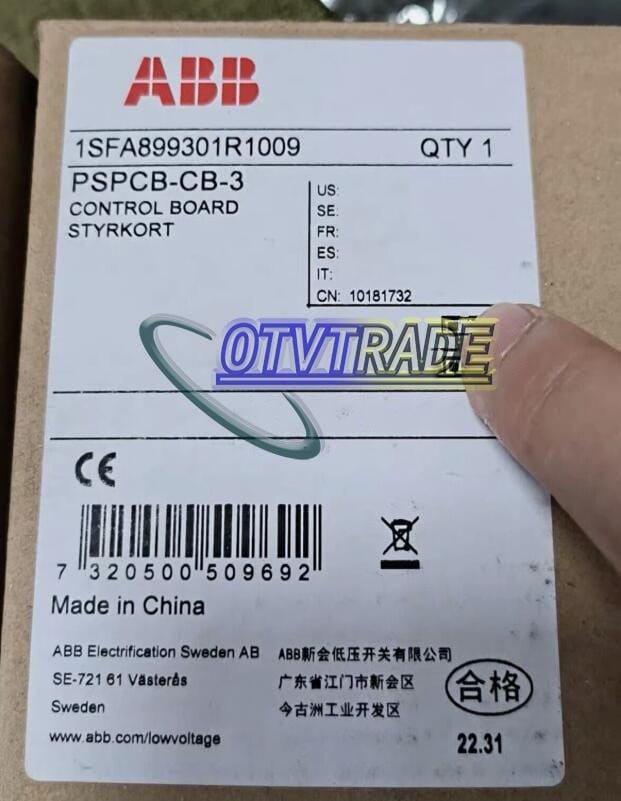 Модуль ABB PSPCB-CB-3 1SFA899301R1009 Soft Start Control Board