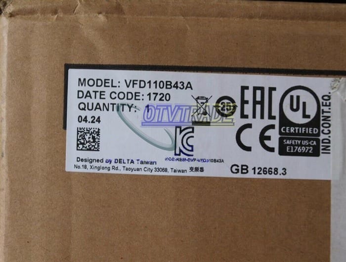 Модуль Delta Inverter VFD110B43A 380V 11KW
