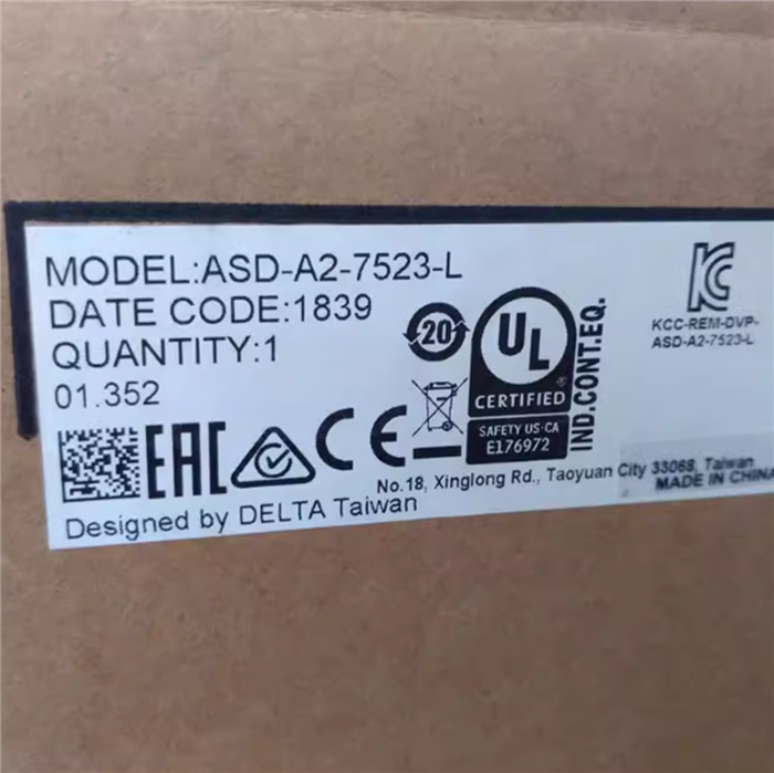 Модуль DELTA ASD-A2-7523-L PLC Servo Driver 7.5kW 7500W