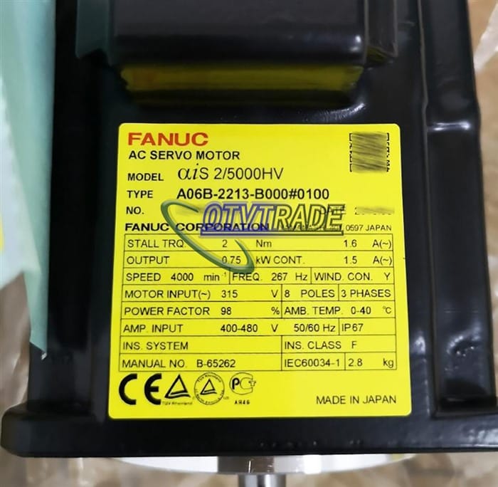 Модуль FANUC SERVO MOTOR A06B-2213-B000#0100