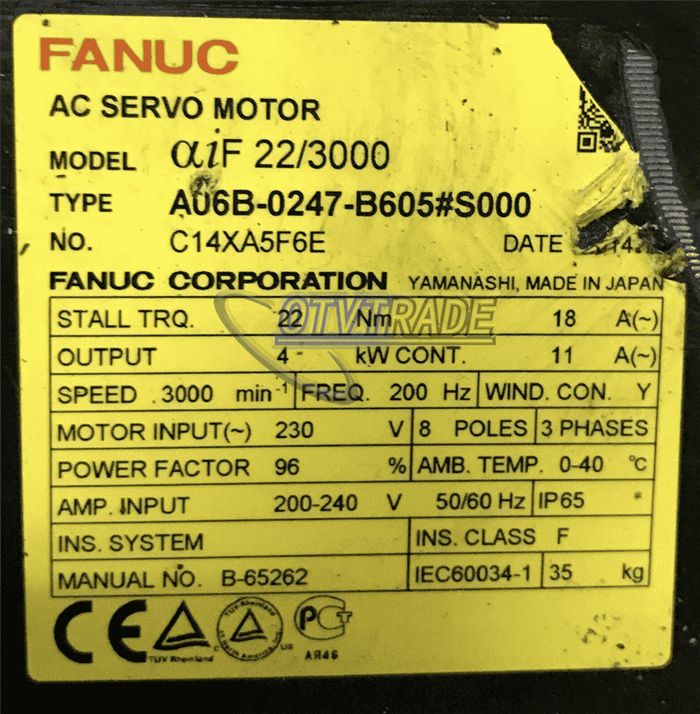 Модуль Fanuc A06B-0247-B605#S000 AC Servo Motor