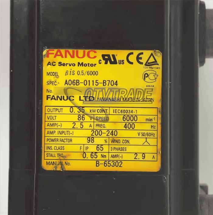 Модуль FANUC A06B-0115-B704 AC SERVO MOTOR A06B0115B704