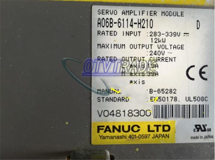 Модуль Fanuc Servo Amplifier A06B-6114-H210 Tested