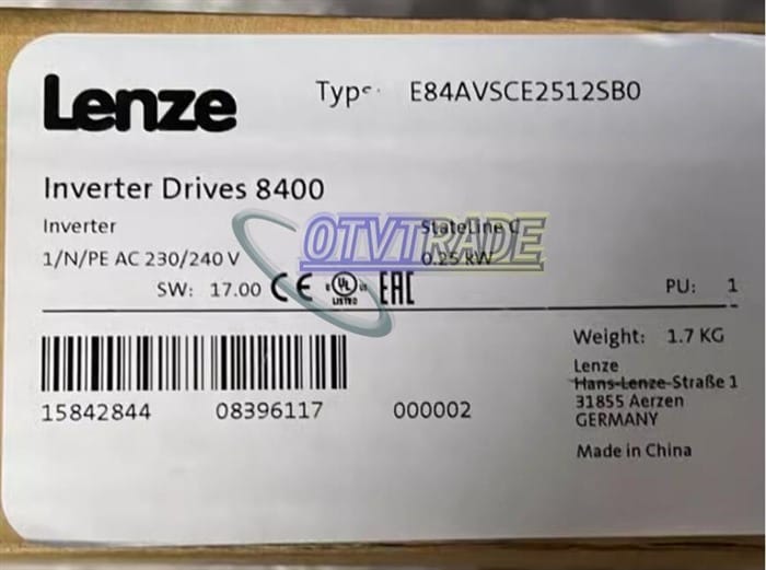 Модуль LENZE E84AVSCE2512SB0 FREQUENCY INVERTER