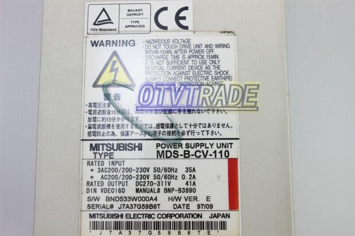 Модуль Mitsubishi servo drive MDS-B-CV-110